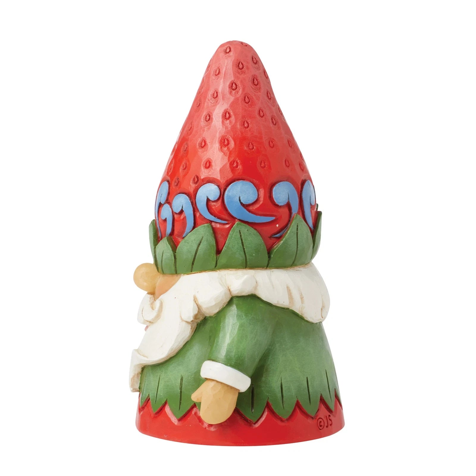 Enesco Jim Shore Heartwood Creek Gnome with Strawberry Hat Figurine 3.86 Inch