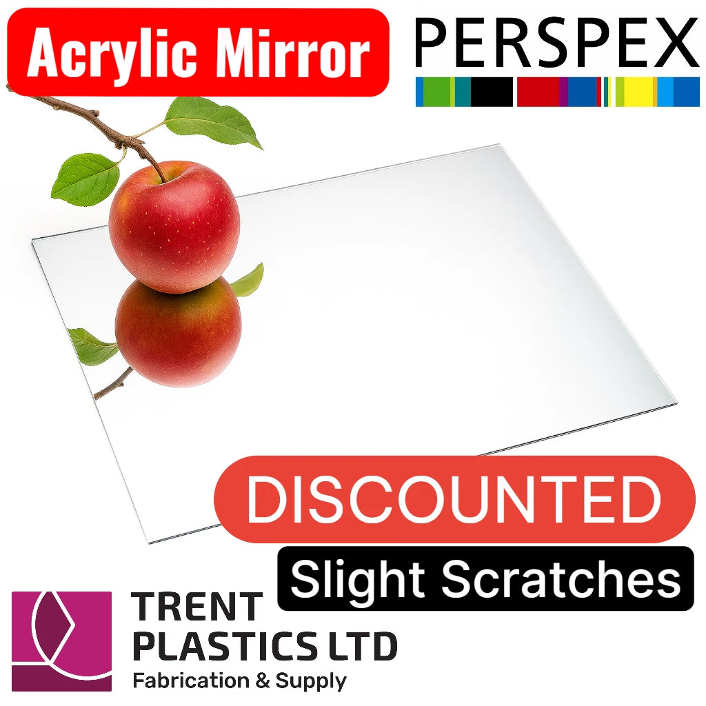 Discounted Acrylic Silver Mirror — Perspex Plastic Sheet Safety for Stables/Gym
