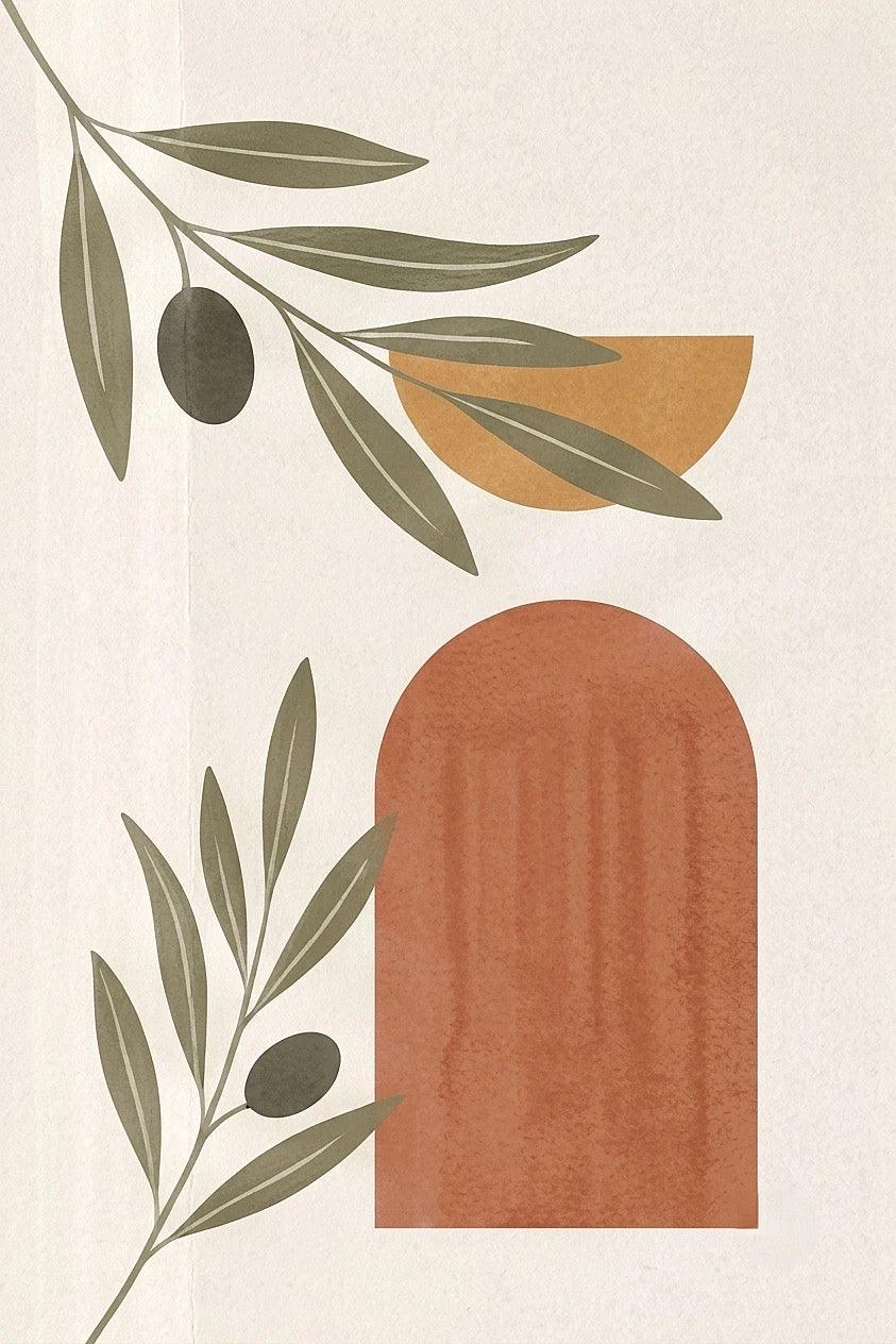Botanical Print Neutral Decor Printable Wall Card Poster Art — Digital Download