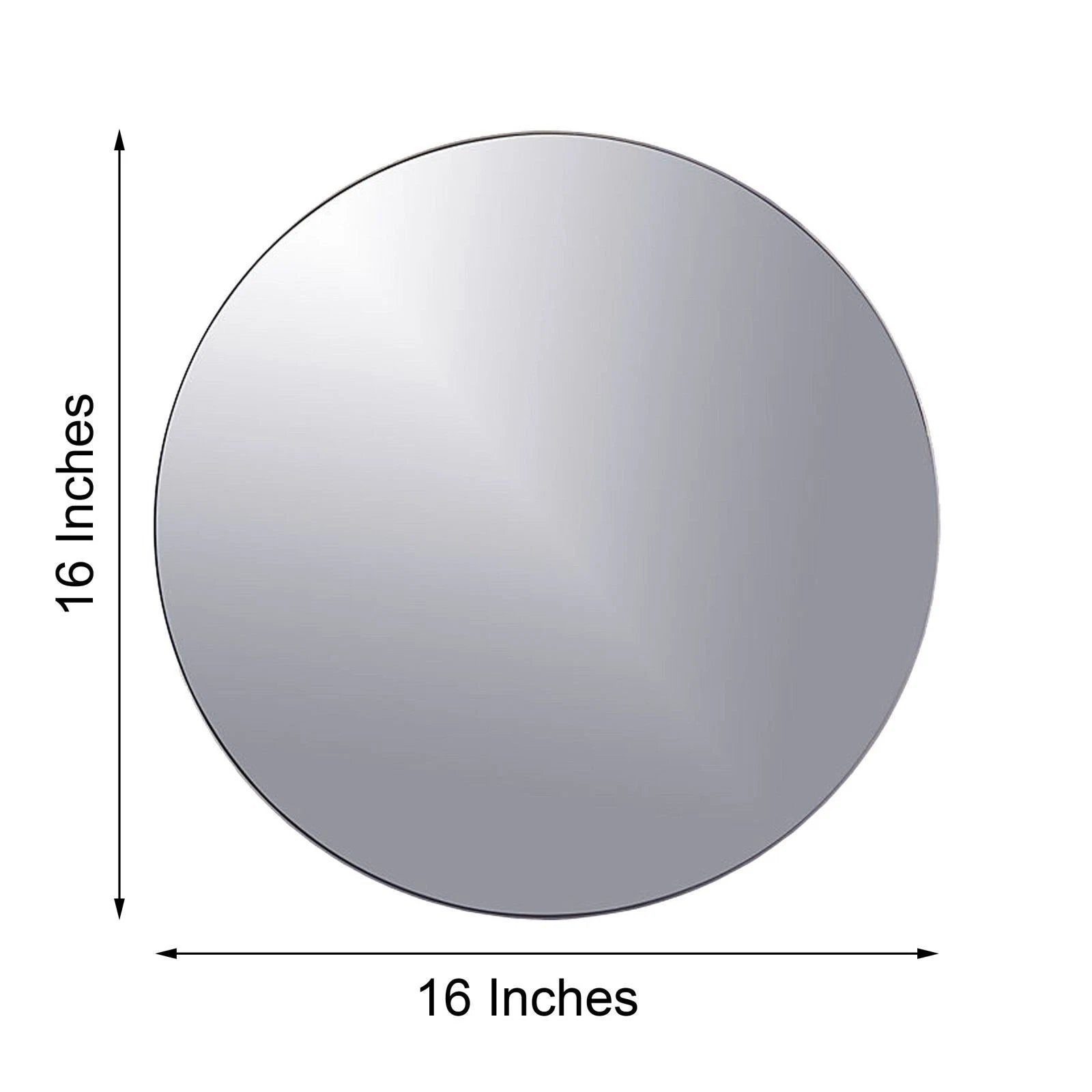16" Wide Round Mirrors — Party Wedding Centerpieces Wall Table Decorating