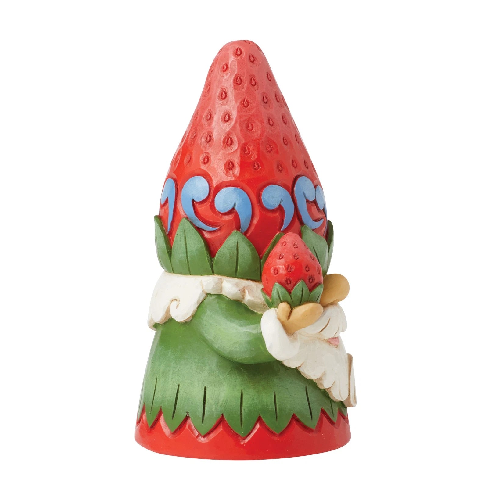 Enesco Jim Shore Heartwood Creek Gnome with Strawberry Hat Figurine 3.86 Inch
