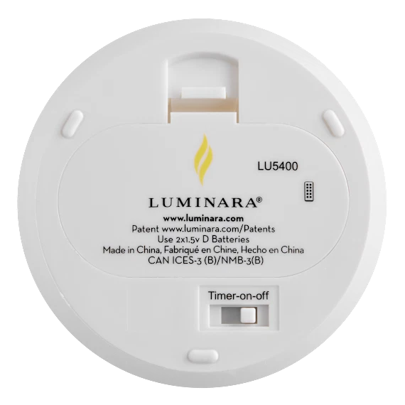 Luminara 4-Piece Flameless Smooth & Glitter Candles