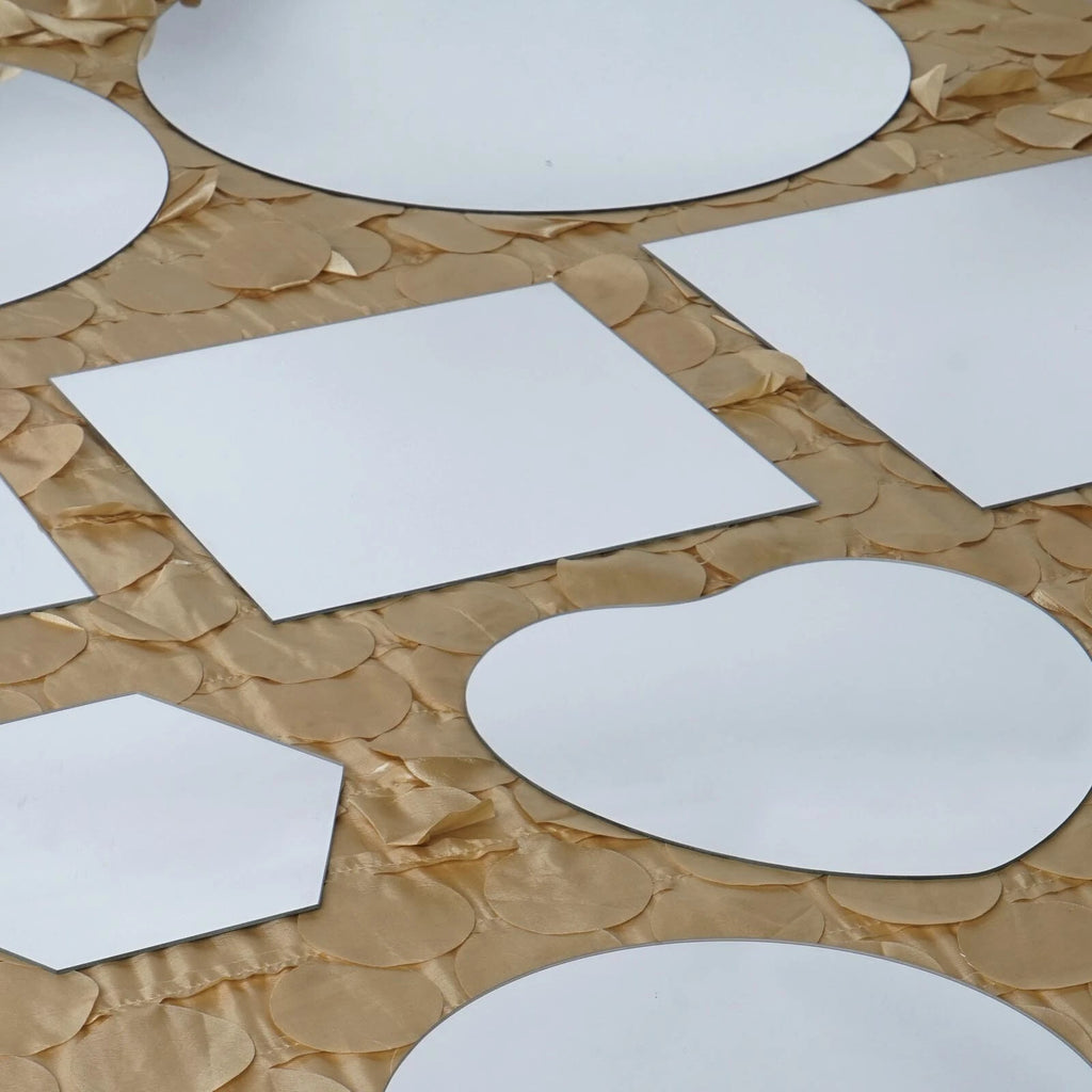 16" Wide Round Mirrors — Party Wedding Centerpieces Wall Table Decorating