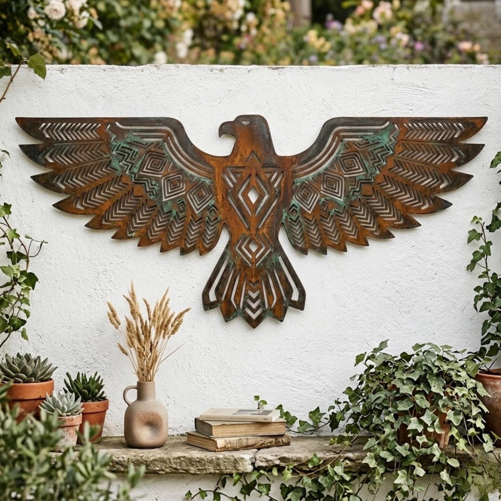 Thunderbird Metal Wall Art — Native American Decor Gift