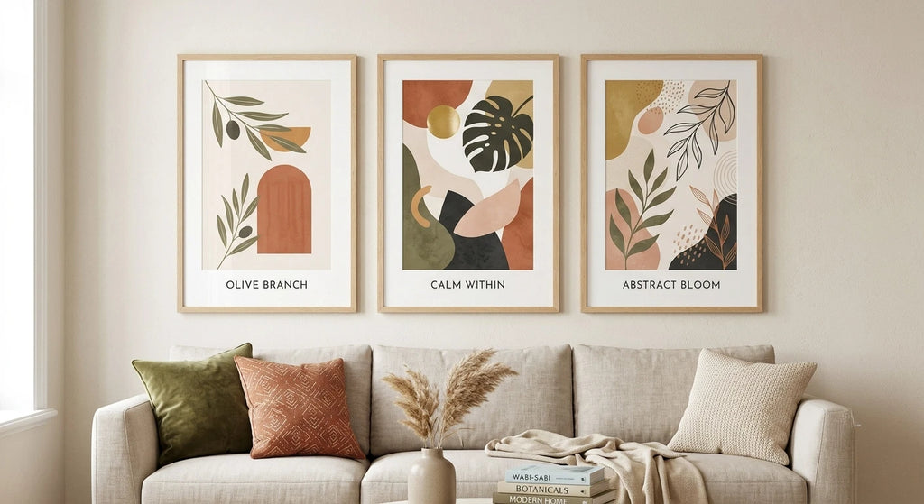 Botanical Print Neutral Decor Printable Wall Card Poster Art — Digital Download