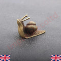 Brass Snail Animal Statue — Small Sculpture Tabletop Figurine Home Decor Gifts