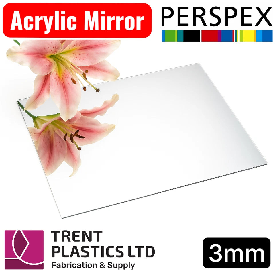 Discounted Acrylic Silver Mirror — Perspex Plastic Sheet Safety for Stables/Gym