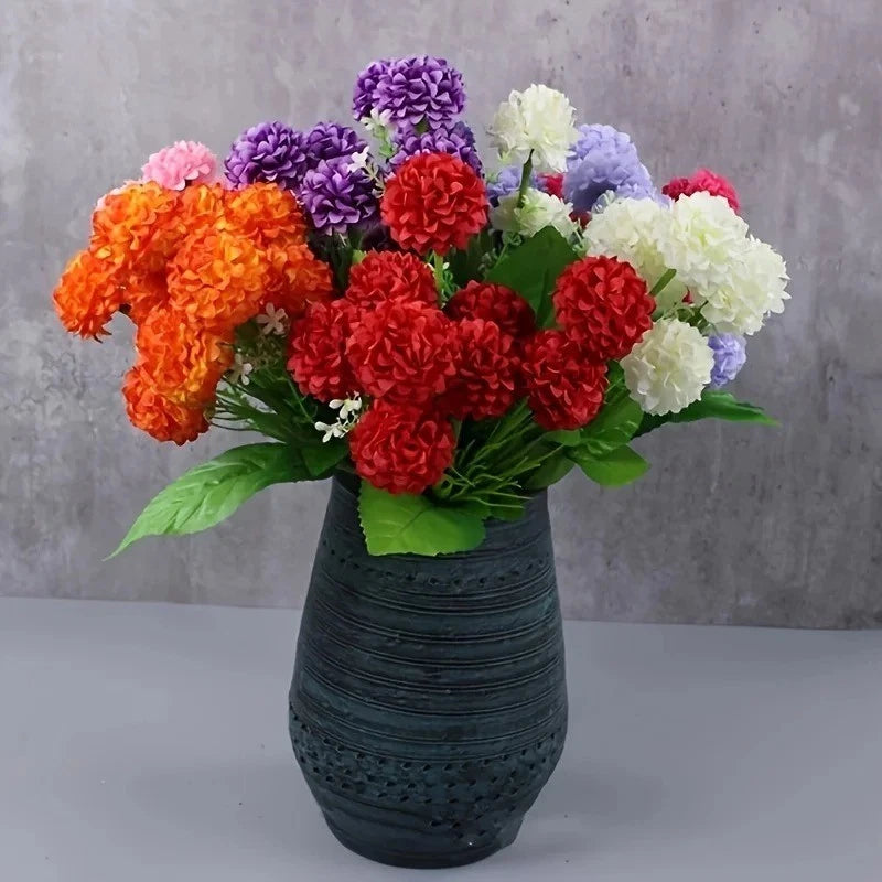 Artificial Flowers Silk Fake Plants UV Resistant — Home In/Outdoor Garden Decor