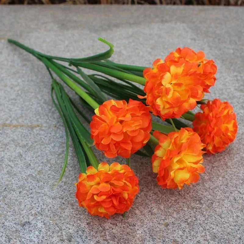 Artificial Flowers Silk Fake Plants UV Resistant — Home In/Outdoor Garden Decor